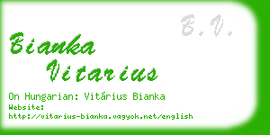 bianka vitarius business card